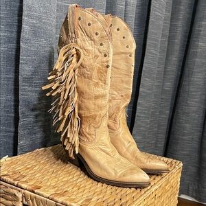 Code West Fringe Cowboy Boots